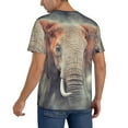 thumbnail image 2 of Fotbe Elephant in Smoke Baseball Jersey Shirt for Men and Women, Casual Short Sleeves Button Down T-Shirt-XX-Large, 2 of 9