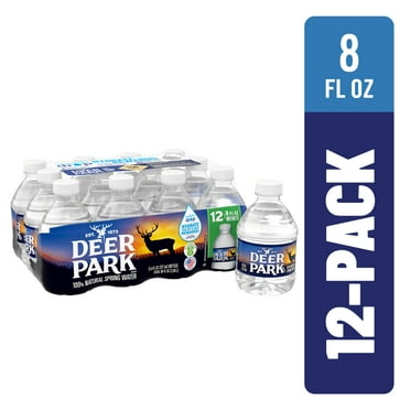 Deer Park Spring Water, 8 fl oz, 12 Pack Plastic Bottles