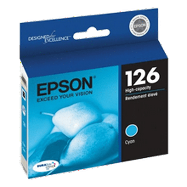 Marque Nouvelle Originale EPSON T126220 Cartouche d'Encre à Haut Rendement Cyan pour EPSON WorkForce 633