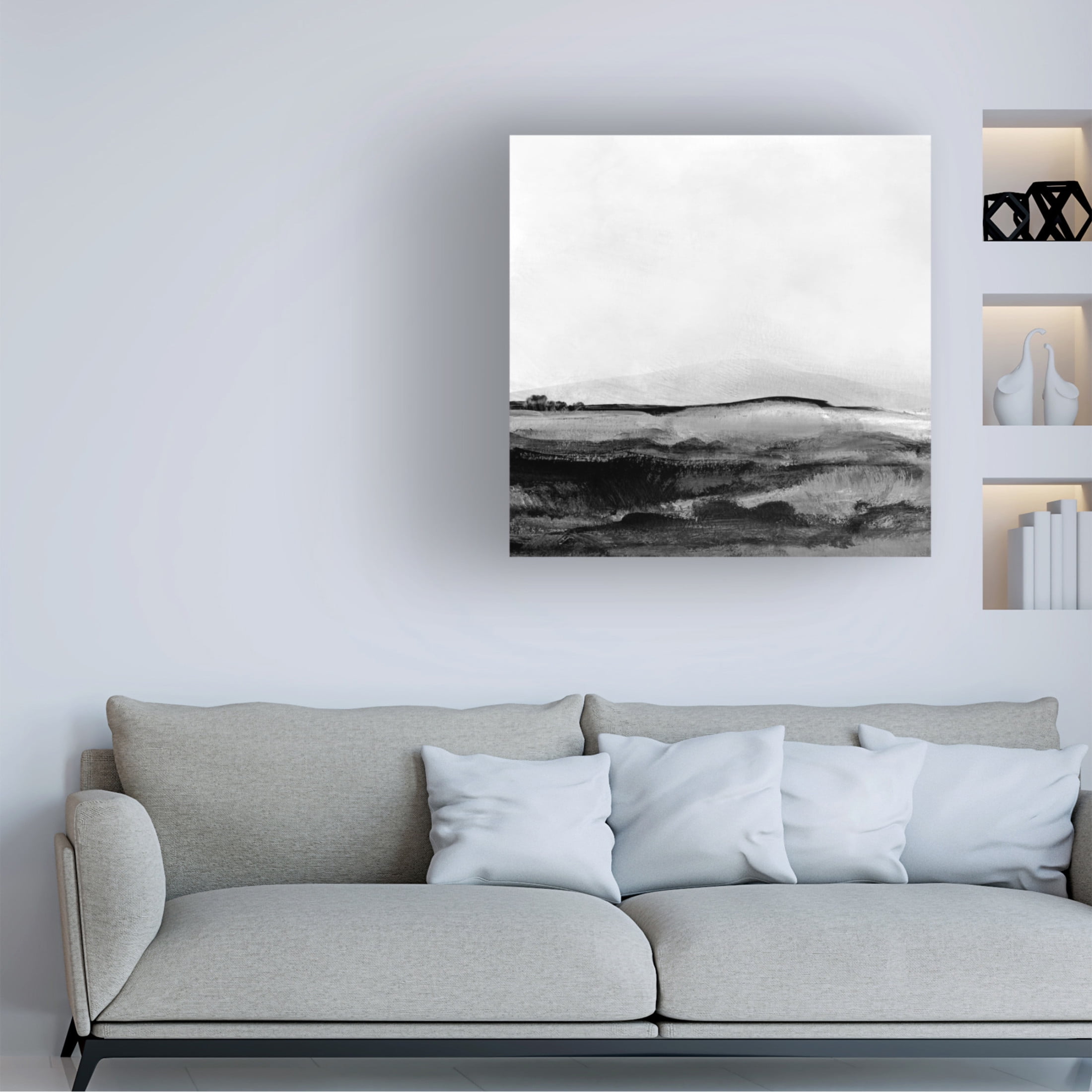 Trademark Fine Art Dan Hobday Mono Landscape No1 Canvas Wall Art