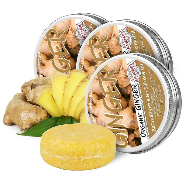 Ginger Hair Regrowth Shampoo Bar, Antihair Loss Ginger Shampoo Soap