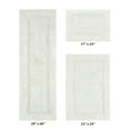 thumbnail image 2 of Better Trends Luxury Bathroom Rug 3 Piece Set 100% Cotton Tufted Bath Rug Water Absorbent, Reversible Machine Washable Bathmat Decor, Laundry Room Ivory Lux Collection, 2 of 4