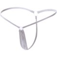 thumbnail image 1 of XmhyTop 2 Piezas Tangas Sexy para Mujer, Thong de Encaje Crotchless, Diseño Low Rise, Blanco, Talla XL, 1 of 3