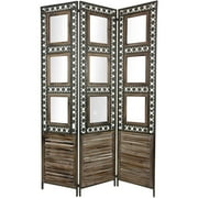 Oriental Furniture Oriental Furniture 6 Ft tall Antiqued P