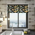 thumbnail image 2 of Galaxy Space Planets Curtain Valance for Kitchen Windows/Bathroom/Living Room/Bedroom Blackout, Rod Pocket Valance Small Window Treatment, 54" W x 18" L Home Decor, 2 of 6