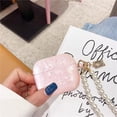 thumbnail image 3 of OTOPO Cute Glitter Airpod 4 Case with Cleaner Pen, Shell Pattern Airpods iPod 4th Generation Cover Protective Skin Girl Women with Luxury Pearl Keychain, Pink, 3 of 8