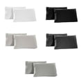 thumbnail image 2 of Funda de almohada de cama de color sólido Funda de cojín rectangular para decoración de dormitorio 2 piezas Scienceny JJ13689-01, 2 of 7
