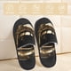 thumbnail image 2 of Balery Golden Lips Modern Sculpture Pantuflas de Casa de Felpa Silenciosas con Diseño Estampado, Zapatillas Cómodas Antideslizantes de Algodón para Interior-Large, 2 of 8