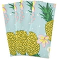 thumbnail image 2 of Kitchen Towels Pineapple & Flowers Pattern Cleaning Towel Absorbent Hand Towels Tea Towels for Home Restaurant Dish Clean 28" x 18", 4PCS, 2 of 7