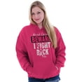 thumbnail image 5 of Beware Fight Back Breast Cancer Pink Hoodie Sweatshirt Women Brisco Brands X, 5 of 6