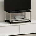 Furinno TurnNTube 2Tier Elevated TV Stand, No Tools Assembly