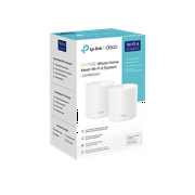TP-Link AX1500 W-Fi 6 Dual-Band AI-Driven Home Mesh Router System, Replaces Individual Routers and Extenders, Connects over 120 Devices, Indoor coverage up to 3,900 Sq. ft., Deco W3000 (2-Pack)