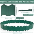 thumbnail image 2 of 20PCS Lawn Gardens Fence Edgings Kit Easy to Install Versatile Edging Border No Dig Landscape Sturdy Gardens Landscape Edging Borders Stable Interlocking Landscaping Edging for Outdoor-green-, 2 of 10
