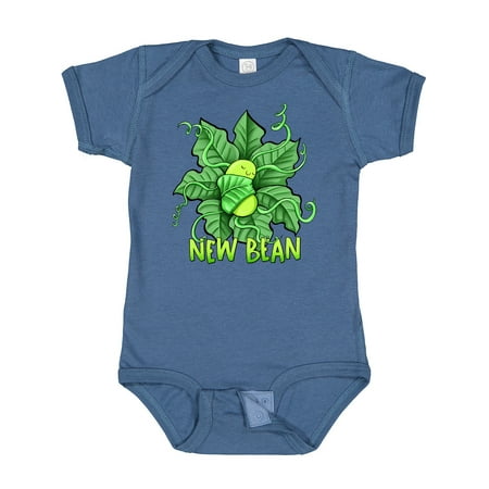

Inktastic New Bean Cute Sleeping Bean in Leaves and Vines Gift Baby Boy or Baby Girl Bodysuit