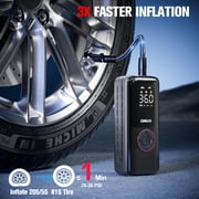 GOOLOO A6 LITE Tire Inflator Portable Air Compressor,160PSI & 7500mAh Cordless Air Pump with Auto Shut-Off & Digital Gauge,3X Faster Inflation & LED Light for Car Tires,Motorcycles,Bikes,SUV
