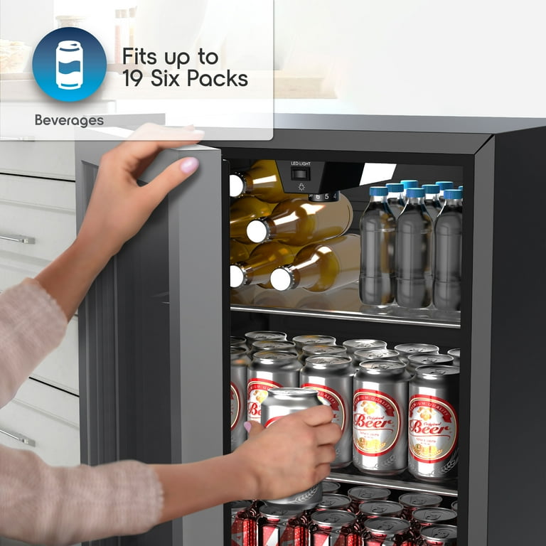 Ionchill 115 Can Mini Fridge Compact Beverage Standard Door