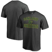 Men's Fanatics Branded Heathered Gray Oakland Athletics Core Basics Victory Arch T-Shirt