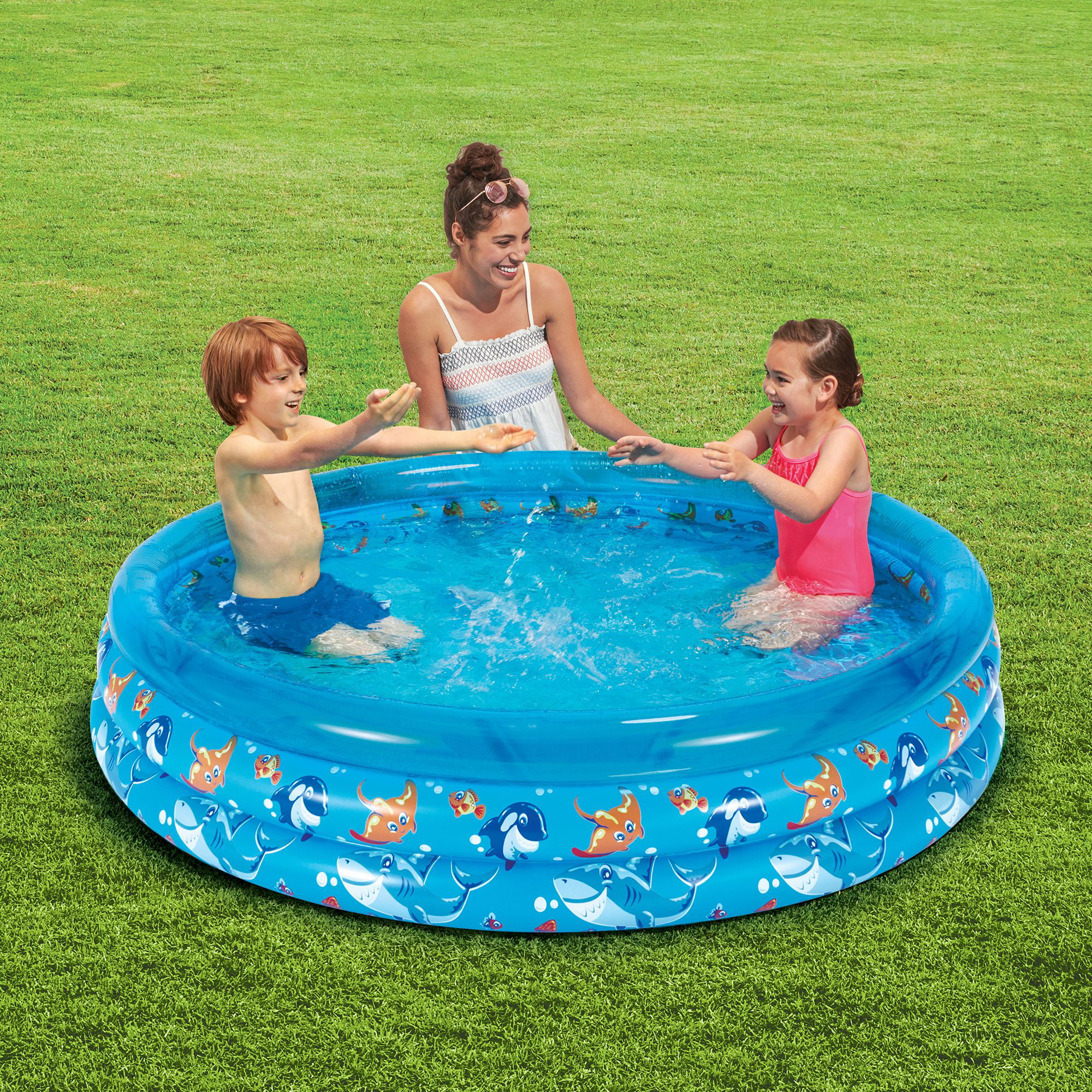 3 ring inflatable pool