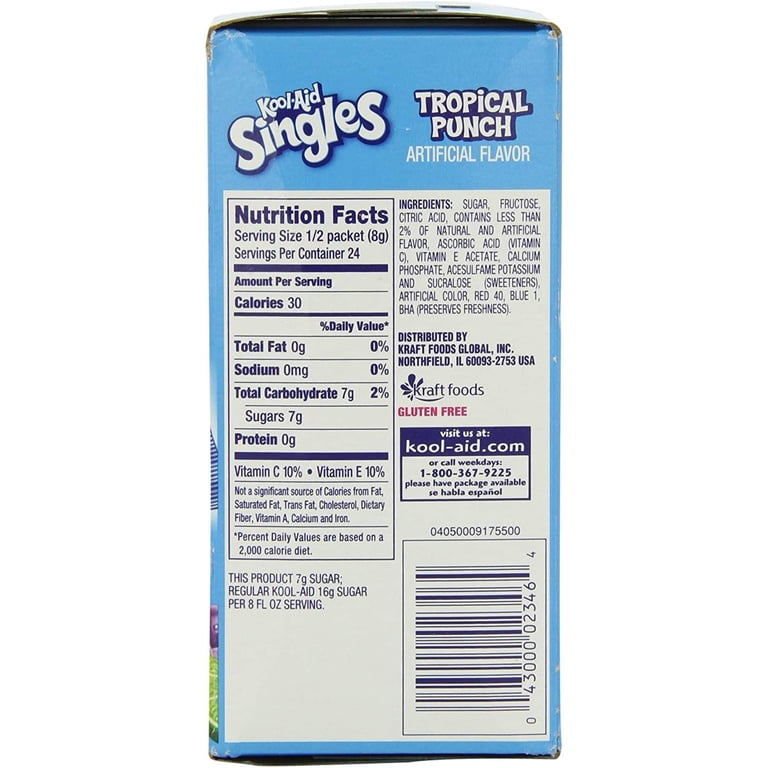 Kool-Aid Singles Tropical Punch, 0.55 oz, 24 Pack photo 4