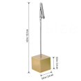 thumbnail image 2 of WINOMO 10pcs Cube Wire Resin Base Memo Photo Holder Paper Note Clip (Random Color), 2 of 3