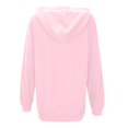 thumbnail image 6 of NinXxx Women's Casual Loose Solid Long Sleeve Hoodie Pullover Sweatshirt Pink S, 6 of 6