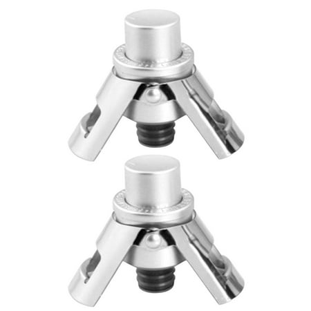 

2pcs Bottle Sealer With Pump Party Sparkling Wine Cap Bar Tool Champagne Stopper