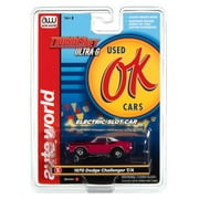 Auto World Thunderjet OK Used Cars 1970 Dodge Challenger T/A Panther (Pink) HO Scale Slot Car