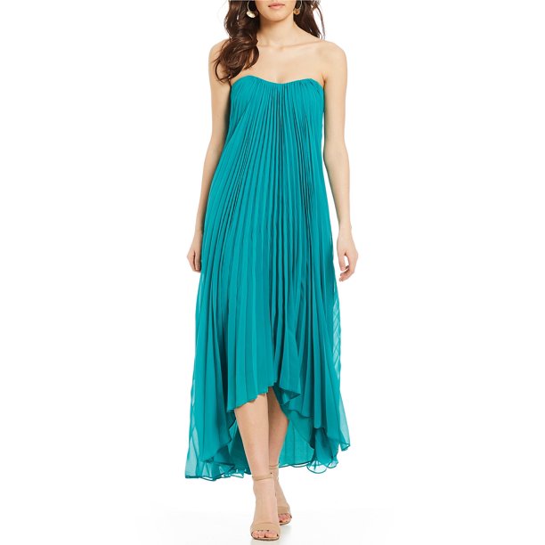 laundry pleated chiffon gown
