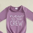 thumbnail image 4 of Gibobby Infant Long Sleeve Onesie Basic Solid Color Baby Bodysuit Breathable Long Sleeve Jumpsuit Fit Newborn Infant Rompers0 3 6 9 12 Months(Newborn,Dark Purple), 4 of 4