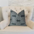 thumbnail image 2 of Almohada de lujo Plutus Argyle Square 20 x 26 Doble cara Blanco y negro, 2 of 2