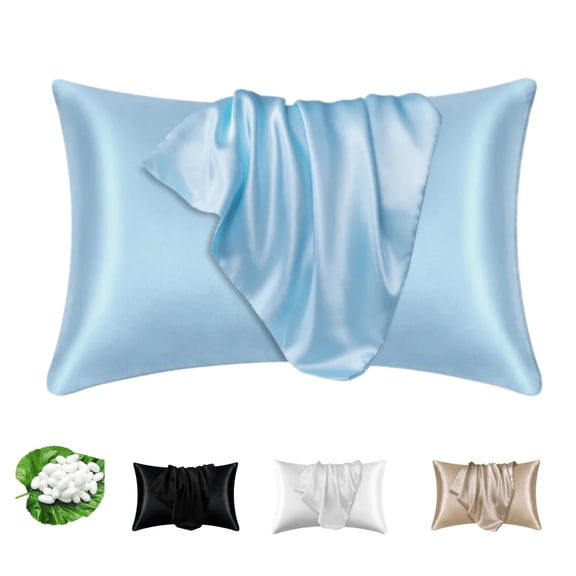 22 Momme 100% Mulberry Silk Pillow Case Real Silk Protect Hair and Skin Pillowcase,1 Pack