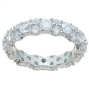 Sterling Silver High Polish Round Cut Cz