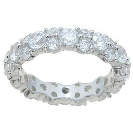 Sterling Silver High Polish Round Cut Cz