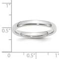 thumbnail image 4 of 10K White Gold 3mm Standard Comfort Fit Band Ring Size 11, 4 of 7