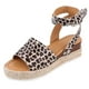 thumbnail image 2 of Sandalias Con Correa Hebilla en El Tobillo Zapatos Diarios Cuero PU para Mujer, 2 of 9