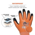 thumbnail image 4 of Guantes Ergodyne ANSI A5, impermeables, CR, naranja, talla M, 4 of 8