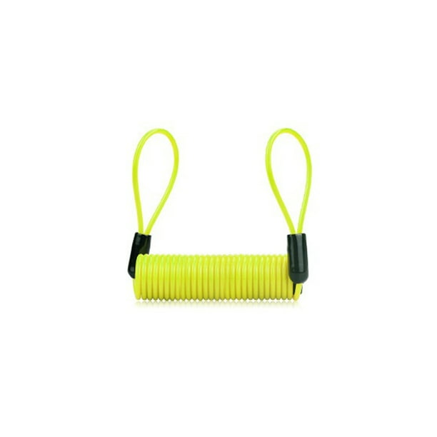 Eigraketly Tira de alambre de acero, protección de cuerda, puerto de Metal, tiras ligeras pequeñas y compactas, casco utilitario, bloqueo de Ciclismo Amarillo