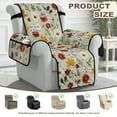 thumbnail image 4 of TSOVTHRID Floral Maple Leaf Print Recliner Slipcovers Non Slip Lazyboy Recliner Chair Cover Comfy Reclining Chair Covers with Storage Pocket Furniture Protector Cover for Living Room, 4 of 7