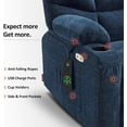 thumbnail image 6 of MCombo Wide Power Lift Recliner Chair Sofa for Elderly People, 3 Positions, Extended Footrest, USB Ports, Fabric R7289(Navy Blue, Wide), 6 of 9
