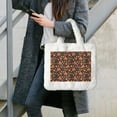 thumbnail image 7 of Wukai Turkey Bird Print Plush Underarm Bag, Ladies Fluffy Shoulder Bag, Women Furry Flower Tote Bag Plush Handbag for Autumn and Winter, 7 of 7