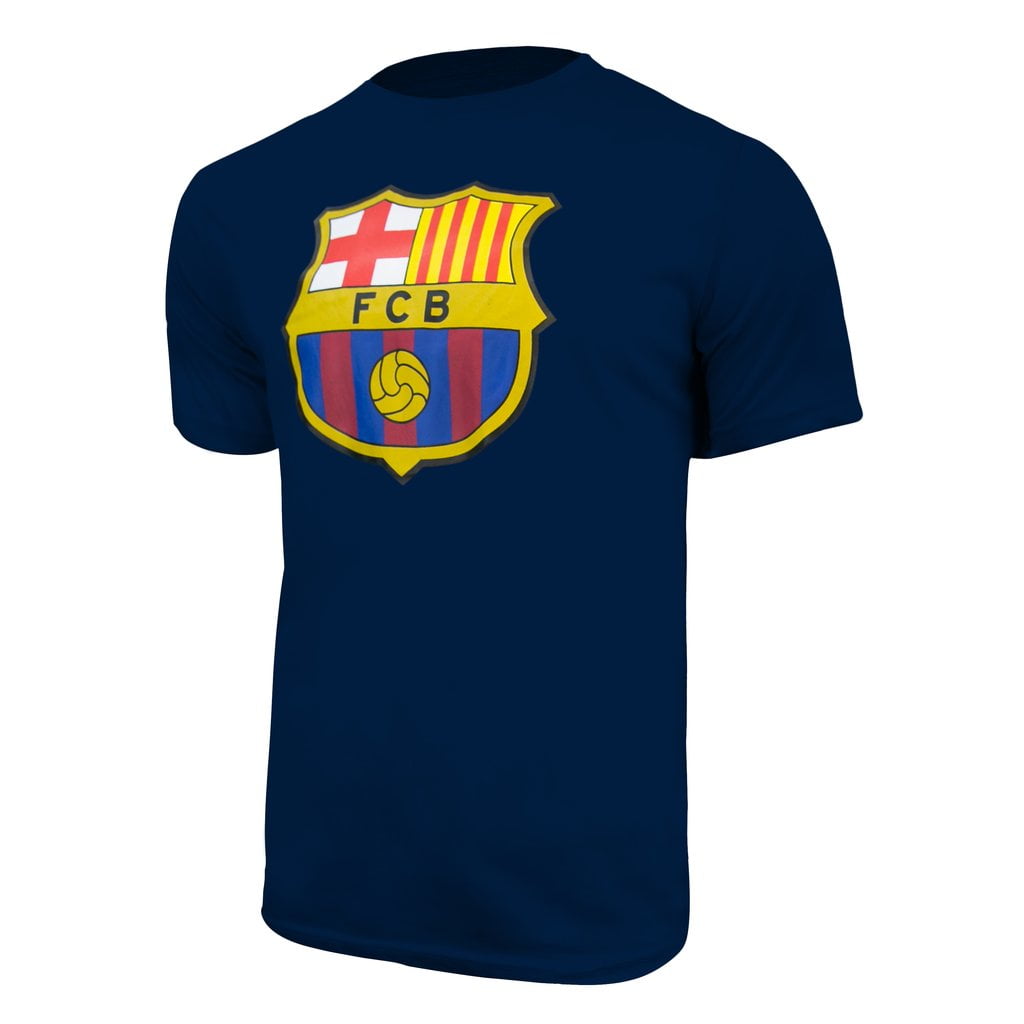 Icon Sports Men FC Barcelona Officially Licensed Soccer T-Shirt Cotton ...