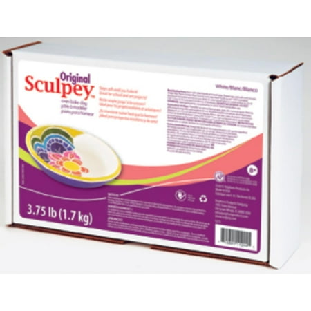 Sculpey Flexible Polymer Clay Mold - Sculpey Oven-Bake Clay: White, 3.75 lb