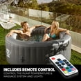 thumbnail image 4 of SereneLife 71 Inch Wide 25 Inch Tall 4 Person Inflatable Heated Pool Spa, 4 of 5