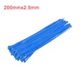 thumbnail image 5 of 200mm x 2.5mm Blue Cable Zip Ties Self-Locking Nylon Tie Wraps 100 Pack, 5 of 5