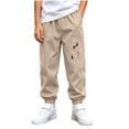 thumbnail image 2 of Antinious Toddler Boys Girls Stylish Elastic Waist Pocket Jogger Cargo Outdoor Full Length Pants, 2 of 5