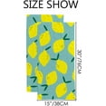 thumbnail image 3 of Soft Hand Towels 2 Packs Bath Towels Simple Lemon Pattern Absorbent Washcloths Multipurpose for Bathroom Gym Hotel Spa, 3 of 6