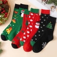 thumbnail image 7 of Loritta Secret Womens Crew Socks,7 Pairs Cotton Funny Casual Soft Dress Christmas Pattern Socks for Women Ladies Size 9-11, 7 of 7