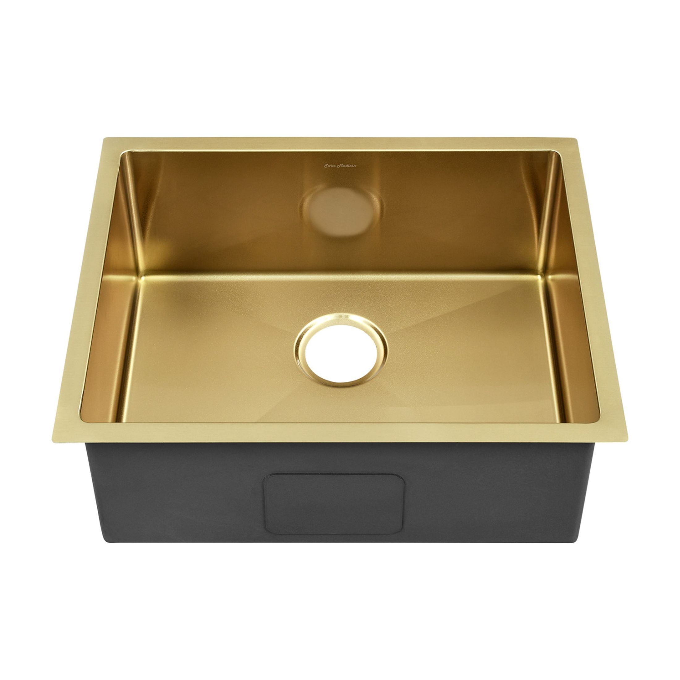 Rivage 23 x 18 Stainless Steel, Single Basin, Undermount Kitchen Sink, Gold