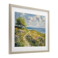 thumbnail image 3 of Stupell Industries Colorful Coastal Path Birch Framed Print Under Glass design by Petal Prints Design, 17 x 21, 3 of 10