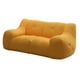 thumbnail image 2 of Sofá tipo puf,Puf Niños Adultos con Relleno Incluido,Sofá perezoso Sofá tipo puf Sofá otomano de 2 plazas,Sofá decorativo Sillas tipo puf para adolescentes,Sofá de suelo Amarillo 110cm, 2 of 10
